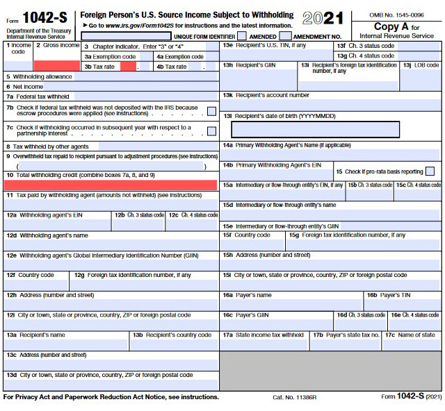 Form 1042-S