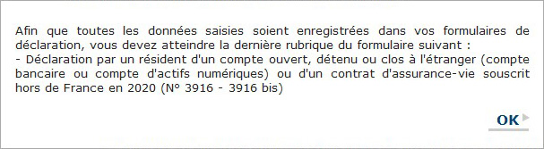 message, vous devez atteindre la dernière rubrique du formulaire suivant